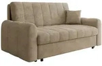 Mirjan24 Schlafsofa, Hellbraun, Metall, 4-Sitzer, 188x85x98 cm, Wohnzimmer,...