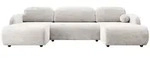 Mirjan24 Wohnlandschaft, Natur, Kunststoff, 6-Sitzer, U-Form,Rechteckig,...