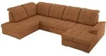 MKS Wohnlandschaft, Orange, Metall, 6-Sitzer, U-Form, 204x89x323 cm, Oeko-Tex&reg;,