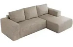 MKS Ecksofa, Beige, Kunststoff, 3-Sitzer, L-Form,L-Form, 266x164 cm, Oeko-Tex&reg;,