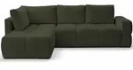 Selsey Ecksofa, Olivgr&uuml;n, Textil, 4-Sitzer, einmalig seitenverkehrt montierbar,