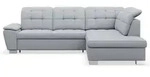 Selsey Ecksofa, Hellgrau, Textil, 4-Sitzer, Ottomane rechts, L-Form,L-Form,...