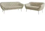 MKS Sitzgarnitur, Beige, Holzwerkstoff, 5-Sitzer, Rechteckig, 180x75x74 cm,
