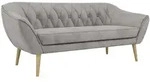 MKS 3-Sitzer-Sofa, Hellgrau, Holzwerkstoff, Rechteckig, 180x75x74 cm,...
