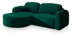 Masseno Ecksofa, Gr&uuml;n, Holz, 4-Sitzer, L-Form,L-Form, 263x174 cm, Wohnzimmer,...
