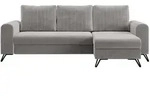 MKS Ecksofa, Hellgrau, Metall, 3-Sitzer, L-Form,L-Form, 242x140 cm, Oeko-Tex&reg;,