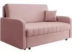 Mirjan24 Schlafsofa, Rosa, Metall, 4-Sitzer, 172x85x98 cm, Wohnzimmer, Sofas &