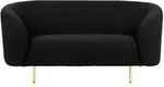 Beliani 2-Sitzer-Sofa, Schwarz, Textil, 155x79x70 cm, Wohnzimmer, Sofas & Couches,