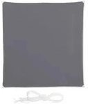 Relaxdays Sonnensegel, Grau, Textil, Metall, 500x500 cm, Sonnen- & Sichtschutz,