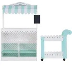 Teamson Kids Spielset, Wei&szlig;, Holzwerkstoff, 46x98x88 cm, Spielzeug,...