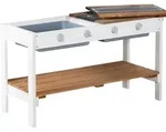 Roba K&uuml;chenerweiterungsset, Mehrfarbig, Holz, massiv, 90x51x35 cm, unisex, Outdoor