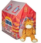 Relaxdays Kinderzelt, Rot, Textil, Kunststoff, 71x103x94 cm, Outdoor Spielzeug,