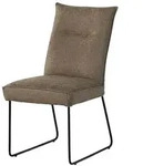 Massivmoebel24 Stuhl, Taupe, Kunststoff, Echtholz, 51x92x61 cm, Esszimmer,...
