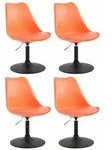 CLP Drehstuhl, Orange, Metall, 48x76x57 cm, Arbeitszimmer, B&uuml;rost&uuml;hle,...