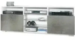 Vladon Lowboard, Dunkelgrau, Holzwerkstoff, 146x54x35 cm, Wohnzimmer,...