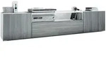 Vladon Lowboard, Anthrazit, Holzwerkstoff, 181x39x35 cm, Wohnzimmer, Wohnw&auml;nde,