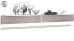 Vladon Lowboard, Silbereichen, Holzwerkstoff, 140x29x37 cm, Wohnzimmer,...