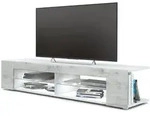 Vladon Lowboard, Hellgrau, Holzwerkstoff, 134.5x30.5x38.5 cm, Wohnzimmer,...