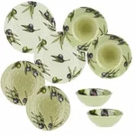 Rose & Tulipani Geschirr, Mehrfarbig, Kunststoff, Rund, 27x3x27 cm, Essen & Trinken,