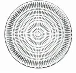 Nachtmann Gourmetteller Ethno, Klar, Glas, 2-teilig, rund, 4.2x30.5x30.1 cm, ISO
