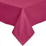 Homescapes Tischdecke, Weinrot, Textil, Uni, Rechteckig, 178x300 cm, Oeko-Tex&reg;,