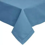 Homescapes Tischdecke, Blau, Textil, Uni, Quadratisch, 137x137 cm, Oeko-Tex&reg;,