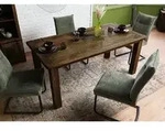 Massivmoebel24 Esstisch, Braun, Holz, Echtholz,Mangoholz, 8-Sitzer, Rechteckig,