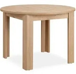 Homestyle4u Esstisch, Braun, Holz, Rund, 106x76x106 cm, Esszimmer, Tische, Esstische