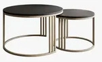 Lookway Couchtisch, Kaschmir, Schwarz, Holzwerkstoff, 70x49x70 cm, Wohnzimmer,