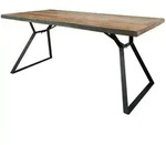 Massivmoebel24 Tisch, Mehrfarbig, Holz, Echtholz,Altholz, 8-Sitzer, Rechteckig,