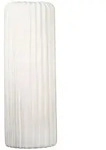 Vase Fjord, Wei&szlig;, Keramik, zylindrisch, 16x58x16 cm, auch f&uuml;r frische Blumen
