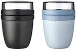 Mepal Lunchpots, Blau, Schwarz, Kunststoff, 10.7x16.9x10.7 cm, K&uuml;chenzubeh&ouml;r,