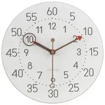 Onzeno Wanduhr, Wei&szlig;, Holzwerkstoff, 0.44x29x1 cm, Dekoration, Uhren, Wanduhren
