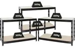 Proregal Werkbank, Schwarz, Metall, Rechteckig, 420x90x60 cm, Freizeit,...