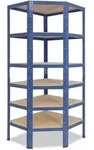 shelfplaza Eckregal, Blau, Metall, Rechteckig, 70x200x40 cm, Freizeit,...