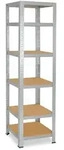 shelfplaza Schwerlastregal, Silber, Metall, Quadratisch, 60x230x60 cm, Freizeit,