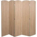 MCW Paravent, Braun, Holz, Bambus, 204x170x2 cm, Wohnzimmer, Raumteiler &...