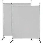 Quick Star Paravent, Wei&szlig;, Metall, 150x190 cm, Sonnen- & Sichtschutz,...
