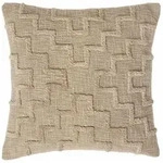 Homescapes Dekokissen, Beige, Textil, Grafikmuster, F&uuml;llung: Polyester,...