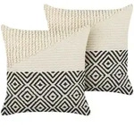 Beliani Dekokissen, Beige, Textil, 45x45 cm, Wohntextilien, Kissen, Dekokissen