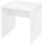 Ml-Design Hocker, Wei&szlig;, Holzwerkstoff, 36x41x40 cm, Wohnzimmer, Hocker