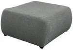 Fun M&ouml;bel Polsterhocker, Dunkelgrau, Textil, 98x42x66 cm, Wohnzimmer, Hocker