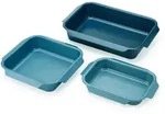 Joseph Joseph Auflaufformenset Nest, Hellblau, Dunkelblau, Pastellblau, Metall,