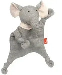 Sigikid Schmusetuch, Grau, Wei&szlig;, Textil, 18x14x8 cm, Spielzeug, Babyspielzeug,