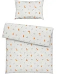 Tr&auml;umeland Babybettw&auml;sche Dinolino, Gelb, Wei&szlig;, Textil, Dinosaurier, 100x135 cm,
