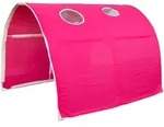 Homestyle4u Tunnelset, Pink, Textil, 90x70x100 cm, Kinder- & Jugendzimmer,