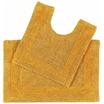 Homescapes Badgarnitur, Gelb, Textil, Uni, Rechteckig, 50x80 cm, Oeko-Tex&reg; Standard