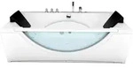 AcquaVapore by Sandra Jentho Whirlpool, Wei&szlig;, Glas, Kunststoff, Metall, Rechteckig,