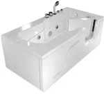 AcquaVapore by Sandra Jentho Whirlpool-Seniorenwanne, Wei&szlig;, Glas, Kunststoff,