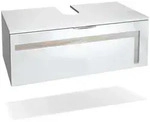 Vladon Waschbeckenunterschrank, Eiche San Remo, Holzwerkstoff, 96x36x51 cm,